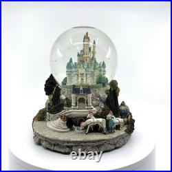 Vintage Ian Fraser Disney Cinderella's Castle Musical Snow Globe RARE & MINT