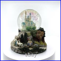 Vintage Ian Fraser Disney Cinderella's Castle Musical Snow Globe RARE & MINT