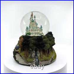 Vintage Ian Fraser Disney Cinderella's Castle Musical Snow Globe RARE & MINT