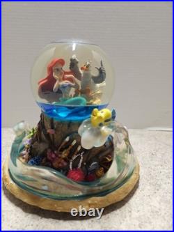 Vintage Rare Disney 1989 Little Mermaid Musical Light Up Water Globe NO BOX