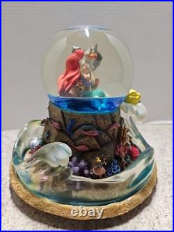 Vintage Rare Disney 1989 Little Mermaid Musical Light Up Water Globe NO BOX