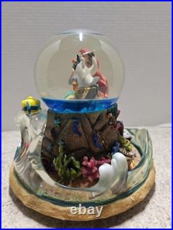 Vintage Rare Disney 1989 Little Mermaid Musical Light Up Water Globe NO BOX
