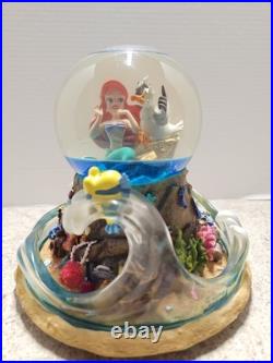 Vintage Rare Disney 1989 Little Mermaid Musical Light Up Water Globe NO BOX