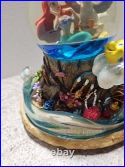 Vintage Rare Disney 1989 Little Mermaid Musical Light Up Water Globe NO BOX