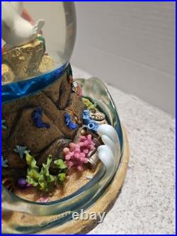 Vintage Rare Disney 1989 Little Mermaid Musical Light Up Water Globe NO BOX