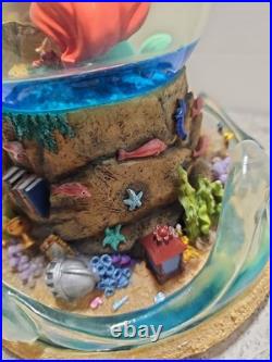 Vintage Rare Disney 1989 Little Mermaid Musical Light Up Water Globe NO BOX