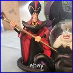 Vintage Rare Disney Park Villains Snow Globe 65mm Ursula Maleficent Jafar Hook