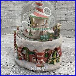 Vintage Snow Globe Disney Xmas Town Nightmare Before Christmas Plays What's This