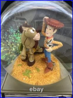 Vintage Toy Story 2 Woody and Bullseye Snow Globe Snow Dome with Box Westland