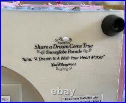 Vintage Walt Disney World Dream Come True Snow Globe Music Box Triple Princess