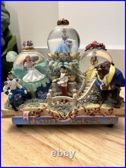 Vintage Walt Disney World Princess Fairy Tales Musical Snow Globe
