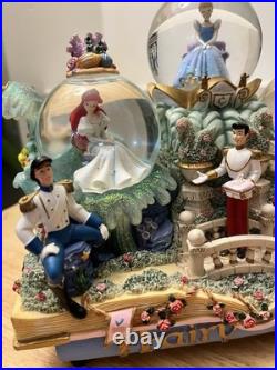 Vintage Walt Disney World Princess Fairy Tales Musical Snow Globe