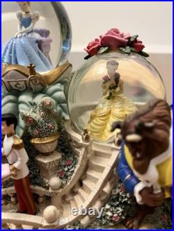 Vintage Walt Disney World Princess Fairy Tales Musical Snow Globe