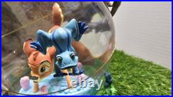Vntg Disney Bambi And Friends Musical Waltz Of The Flowers Snow Globe In Box