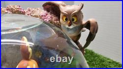 Vntg Disney Bambi And Friends Musical Waltz Of The Flowers Snow Globe In Box