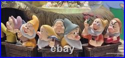 Vntg Snow White And The Seven Dwarfs Mining Musical Globe Disney Store Exclusive