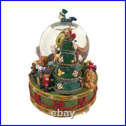 Vtg Disney Store Pinocchio Christmas Snow Globe 2001 With Box Works RARE