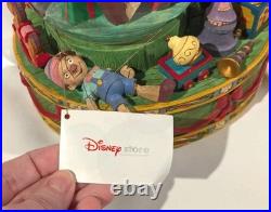 Vtg Disney Store Pinocchio Christmas Snow Globe 2001 With Box Works RARE