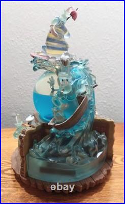 Vtg Walt Disney Mickey, Donald, Goofy Lonesome Ghosts #96316 Musical Snow Globe