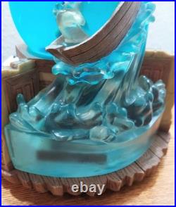 Vtg Walt Disney Mickey, Donald, Goofy Lonesome Ghosts #96316 Musical Snow Globe