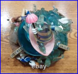 Vtg Walt Disney Mickey, Donald, Goofy Lonesome Ghosts #96316 Musical Snow Globe
