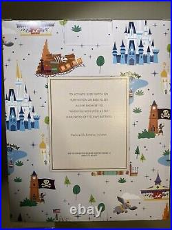 Walt Disney 50th Anniversary Castle Snow Globe Cinderellas Castle & 4 Cards