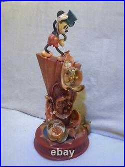 Walt Disney Mickey Mouse 100th Year Celebrating A Legacy Water Globe Statue