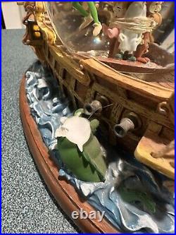 Walt Disney Peter Pan musical Snow Globe You Can Fly! Pirate Ship Captain Hook Walt Disney Peter Pan musical Snow Globe You Can Fly! Pirate Ship Captain Hook