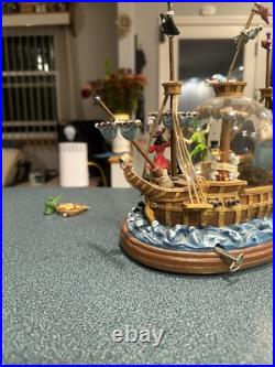 Walt Disney Peter Pan musical Snow Globe You Can Fly! Pirate Ship Captain Hook Walt Disney Peter Pan musical Snow Globe You Can Fly! Pirate Ship Captain Hook
