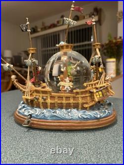 Walt Disney Peter Pan musical Snow Globe You Can Fly! Pirate Ship Captain Hook Walt Disney Peter Pan musical Snow Globe You Can Fly! Pirate Ship Captain Hook