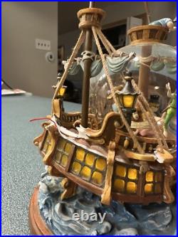 Walt Disney Peter Pan musical Snow Globe You Can Fly! Pirate Ship Captain Hook Walt Disney Peter Pan musical Snow Globe You Can Fly! Pirate Ship Captain Hook