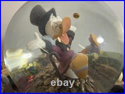 Walt Disney Scrooge McDuck Feels Good To Be Rich 7 Snow Globe Donald Duck Song