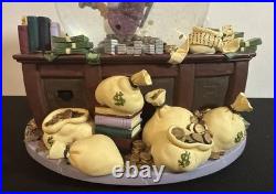Walt Disney Scrooge McDuck Feels Good To Be Rich 7 Snow Globe Donald Duck Song