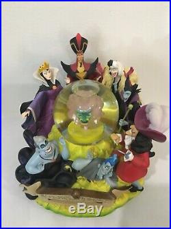 Walt Disney Villains Snowglobe fortune Teller Evil Queen Hook Ursula Maleficent
