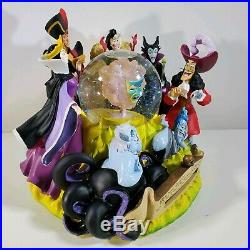 Walt Disney Villains Snowglobe fortune Teller Evil Queen Hook Ursula Maleficent