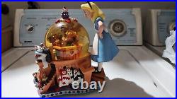 Walt Disney's Alice in Wonderland 50th Anniversary Snow Globe Alice's Trial RARE