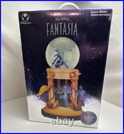 Walt Disney's Fantasia Musical Snow Globe Disney Store Exclusive Rare 2010