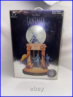 Walt Disney's Fantasia Musical Snow Globe Disney Store Exclusive Rare 2010