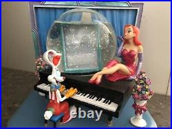 Who Framed Roger Rabbit Jessica Rabbit Musical Snow Globe RARE & EUC