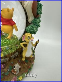 Winnie The Pooh Hundred Acre Wood Treehouse Musical Snowglobe Disney Store