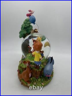 Winnie The Pooh Hundred Acre Wood Treehouse Musical Snowglobe Disney Store