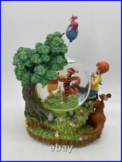 Winnie The Pooh Hundred Acre Wood Treehouse Musical Snowglobe Disney Store