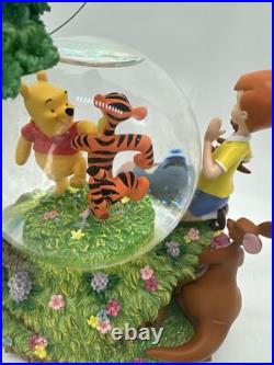 Winnie The Pooh Hundred Acre Wood Treehouse Musical Snowglobe Disney Store