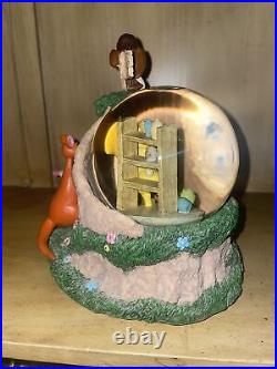Winnie The Pooh Rabbit's House Musical Snowglobe By The Disney Store