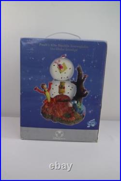 Winnie The Pooh's Kite Double Trouble Disney Store NEW 2-Tier Musical Snow Globe