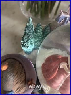 Winter Theme Rare Disney Beauty and the Beast Figure Snow Globe with Music Box Winter Theme Rare Disney Beauty and the Beast Figure Snow Globe with Music Box