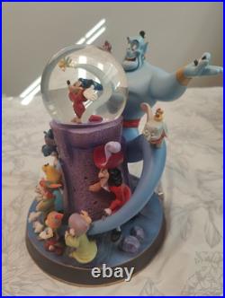 Wonderful World Of Disney Snow Globe Music Box-Friend Like Me 1992 Vintage Wonderful World Of Disney Snow Globe Music Box-Friend Like Me 1992 Vintage