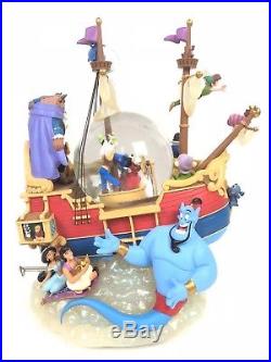 World of Disney Magical Gathering Ship A Whole New World Musical Snow Globe